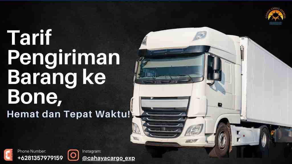 tarif pengiriman barang ke Bone