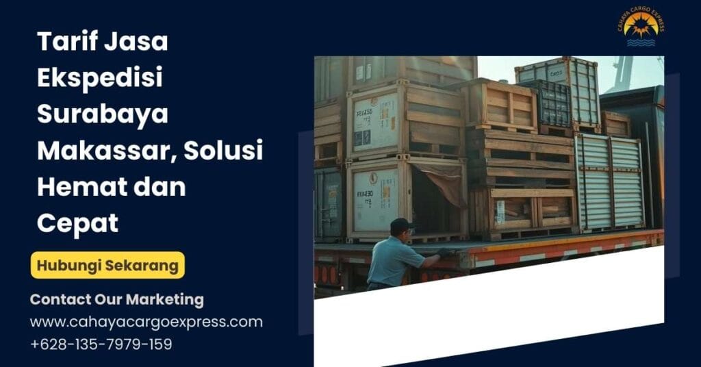 tarif jasa ekspedisi surabaya ke makassar terbaik